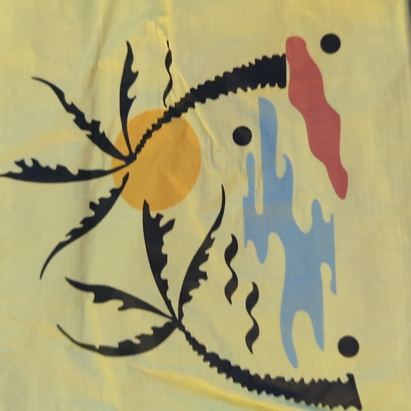 Madewell splash proof lemon palm trees cosmetic clutch new - Picture 3 of 3